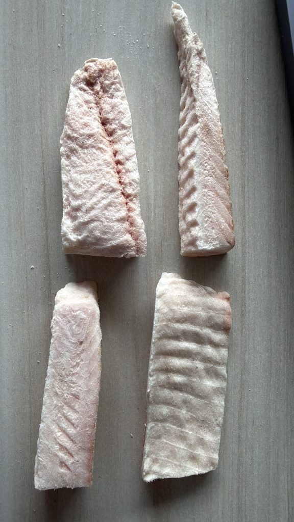 Filetes de pescado liofilizados